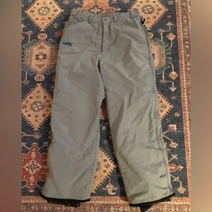 Bonfire Women’s Snowboarding Pants - Gray Insulated Ski/Snow Pants (Size L)